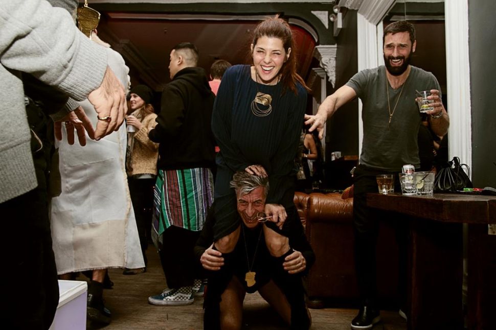 Marisa Tomei, Maurizio Cattelan.