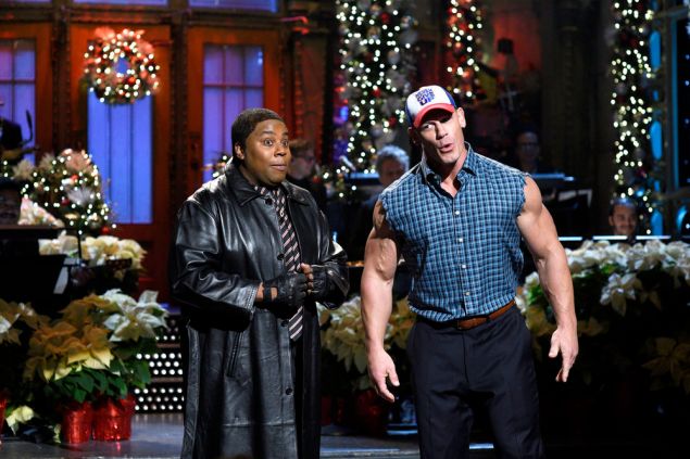 Kenan Thompson and Saturday Night Live host John Cena.