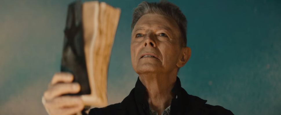 David Bowie in the video for "Black Star".
