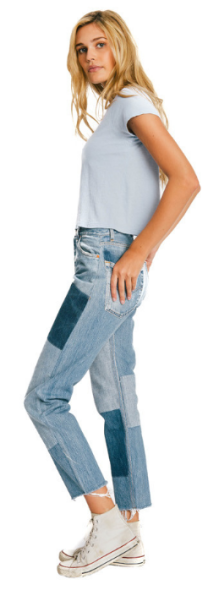 Re/Done Relaxed Straight Denim Patch, $375, Shopredone.com.