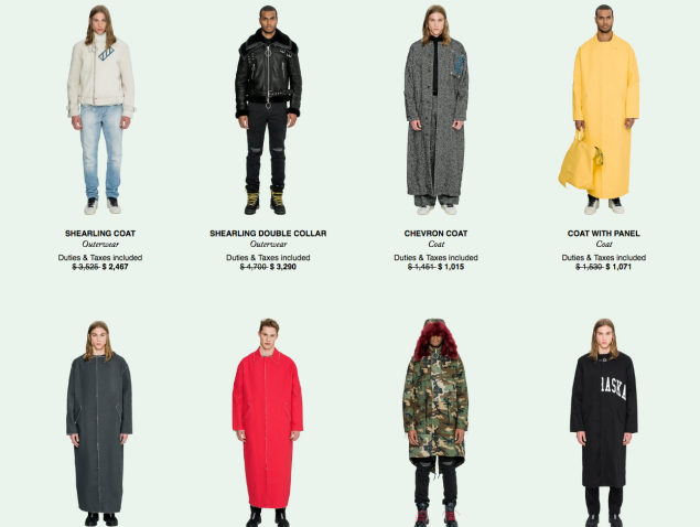 Off-White's Men's catalogue might just force you into bankruptcy.