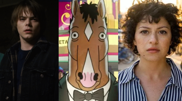 Stranger Things, Bojack Horseman, and Search Party.