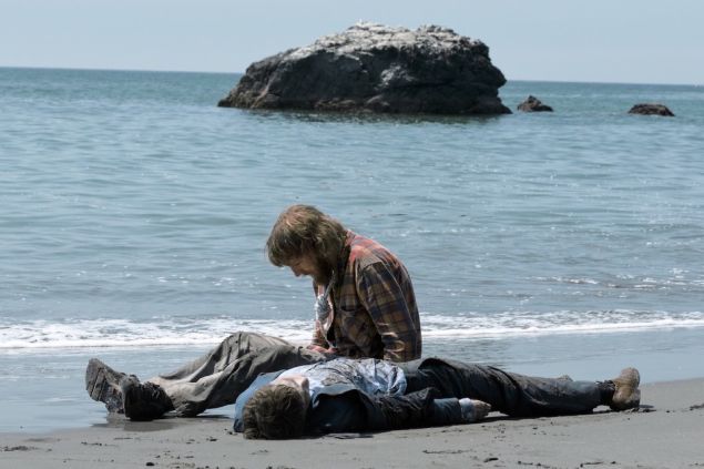 Paul Dano and Daniel Radcliffe in Swiss Army Man.