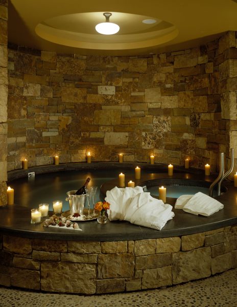 A relaxing pool in the spa at the St. Regis Aspen.