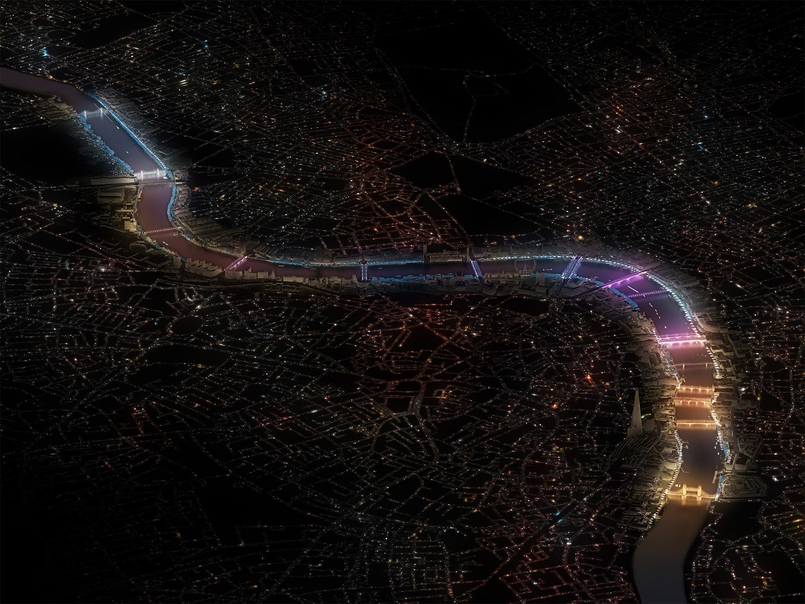 Artist Leo Villareal and Lifschutz Davidson Sandilands have won the Illuminated River International Design Competition.