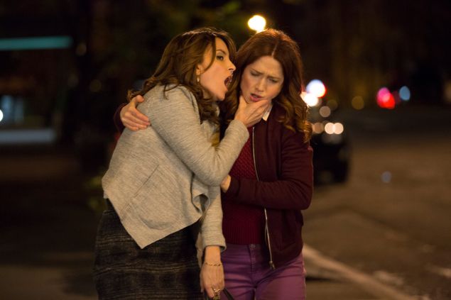 Tina Fey and Ellie Kemper in Unbreakable Kimmy Schmidt.