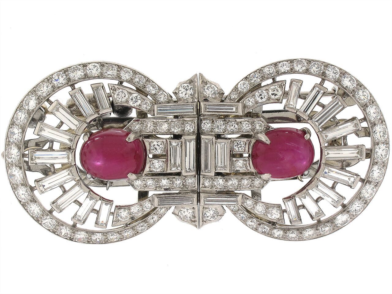 Art Deco ruby and diamond.