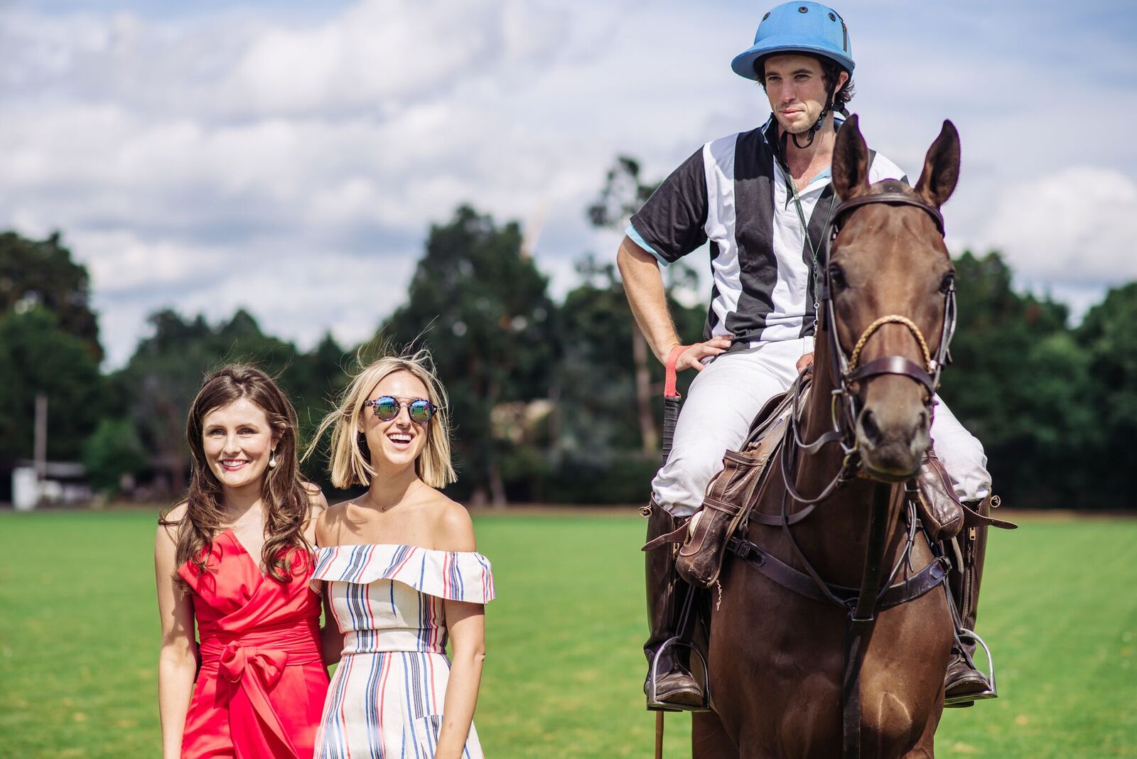 Meeting at a polo match is a bit more romantic than grabbing an after work cocktail. 