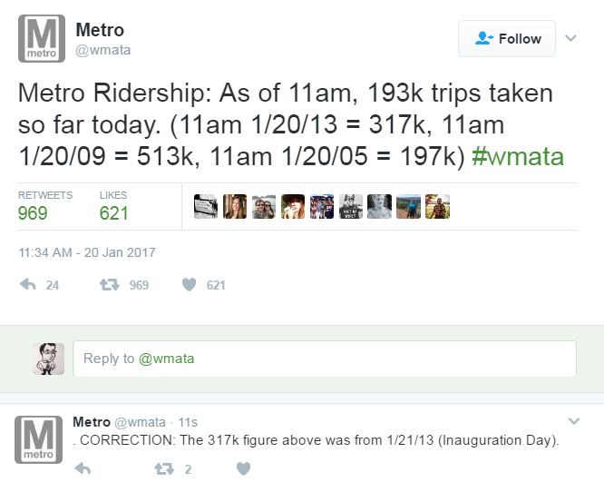 Tweet from @wmata.