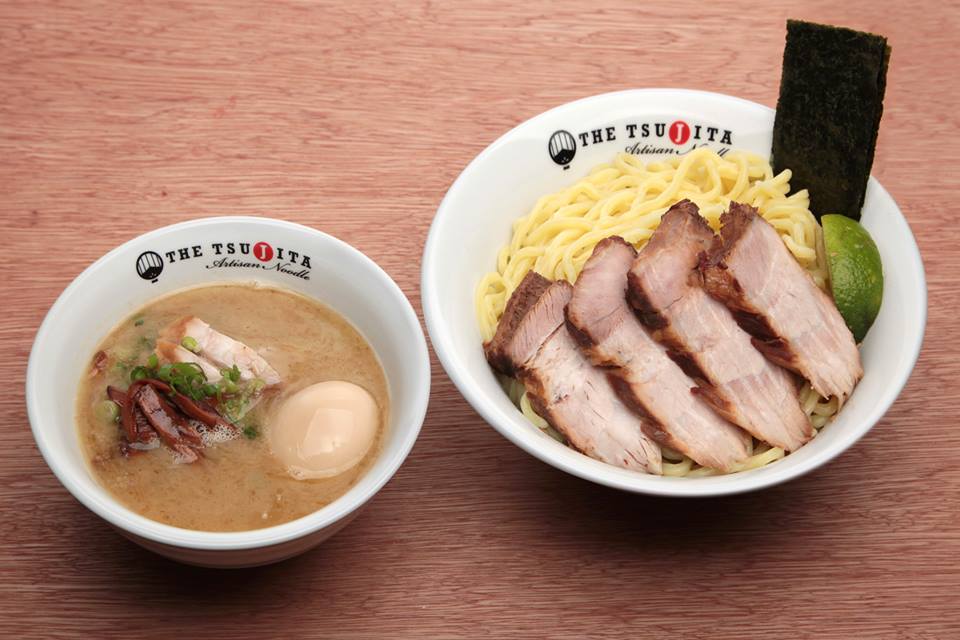 Dip The Tsujita's tsukemen noodles in broth for the perfect bite in Glendale.