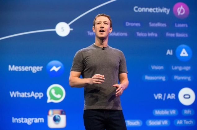 Mark Zuckerberg shared this photo of him explaining Facebook's 10-year plan in an album reflecting on 2016.
