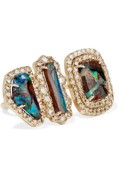 An opal and diamond ring from Kimberly McDonald.