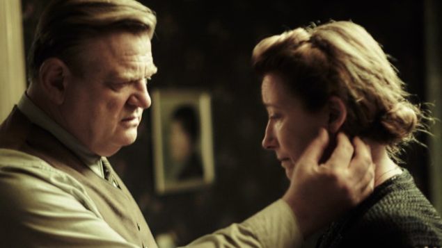 Brendan Gleeson and Emma Roberts in Alone in Berlin.