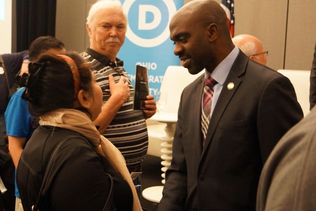 Assemblyman Michael Blake, right.
