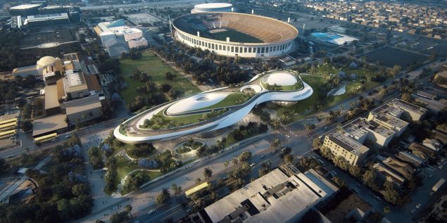 Ma Yansong and MAD Architects' proposed design for a the Lucas Museum of Narrative Art in Los Angeles.
