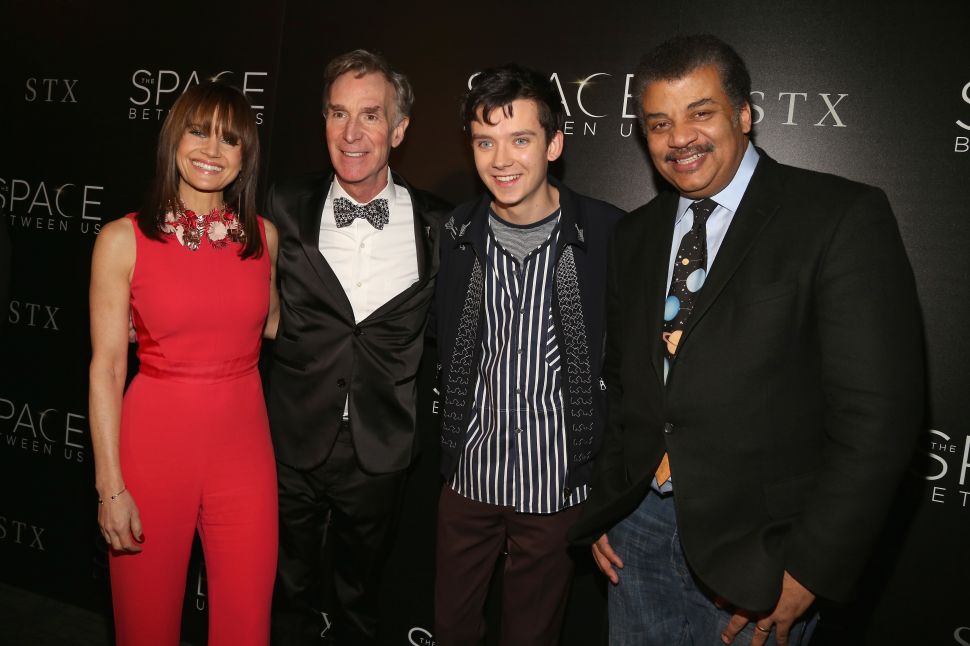 Carla Gugino, Bill Nye, Asa Butterfield, Neil deGrasse Tyson.