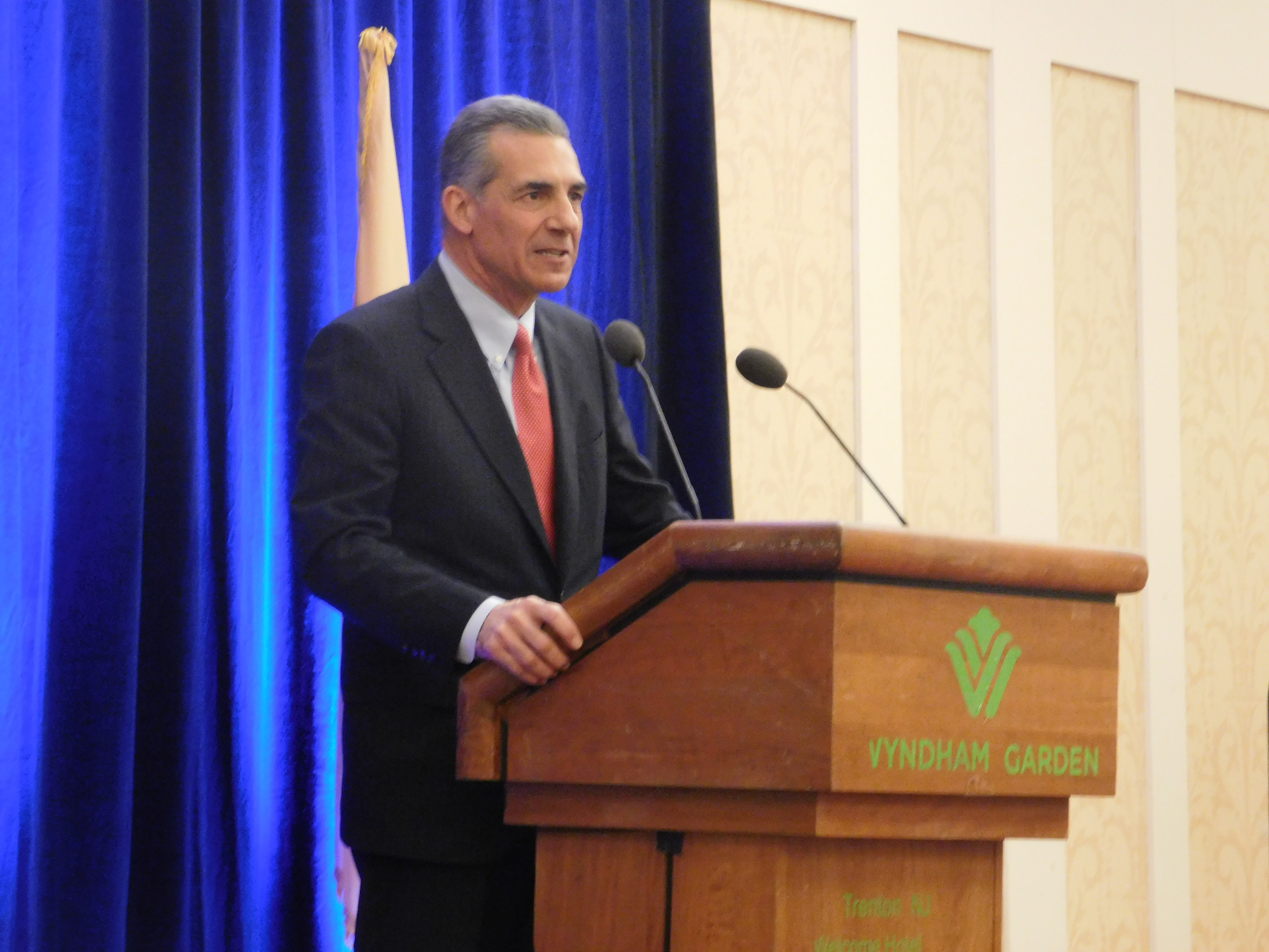 Assemblyman Jack Ciattarelli was the only Republican candidate to speak at the event. 