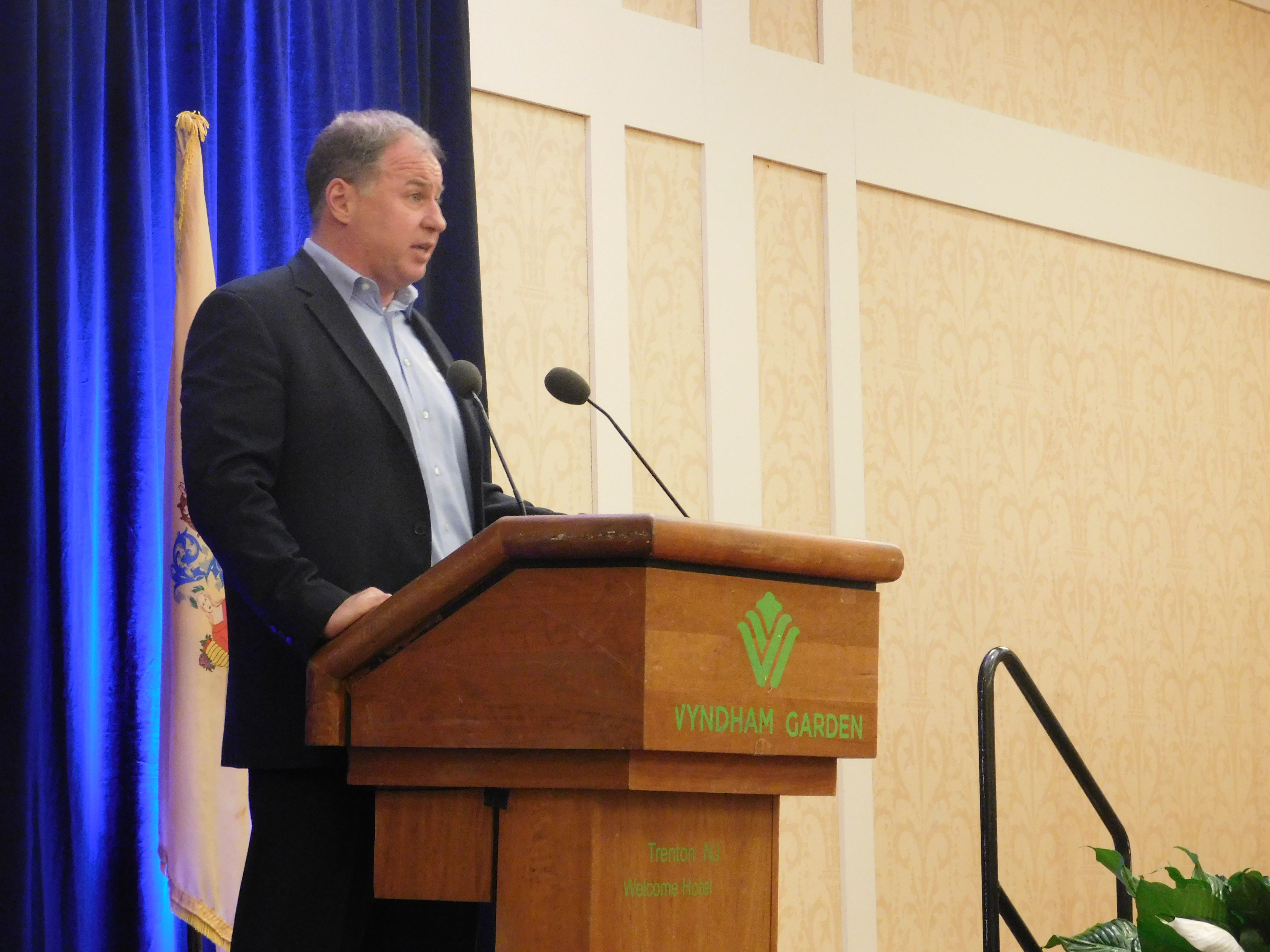 Bill Brennan spoke of the need to reform NJ's pension system.