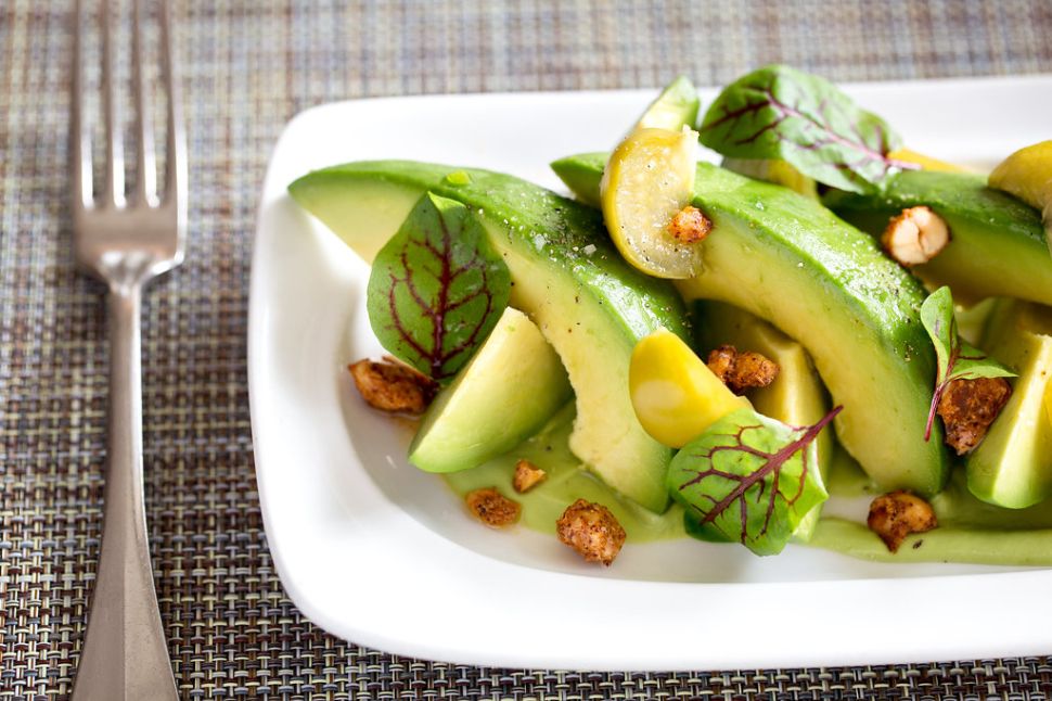 Craft's avocado salad with tomatillo and spiced peanuts is a crowdpleaser at both lunch and dinner.