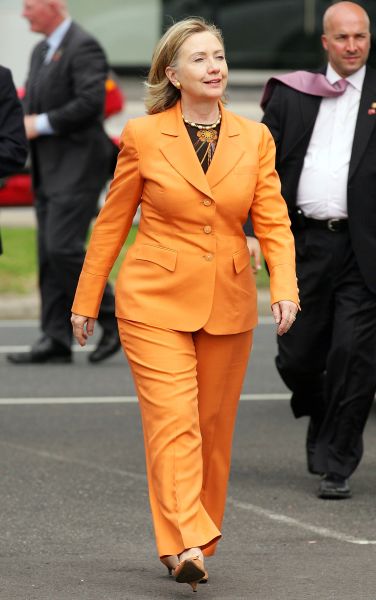 US Secretary of State Hillary Clinton arrives to tour the Port of Melbourne on November 7, 2010. Australia is the final country on an Asia Pacific tour that has taken Clinton to New Zealand, Papua New Guinea, Malaysia, Cambodia, China and Vietnam.