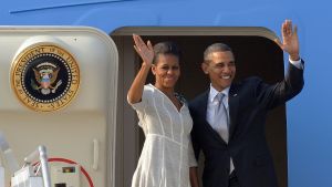 Barack Obama and Michelle Obama are off to Necker Island.