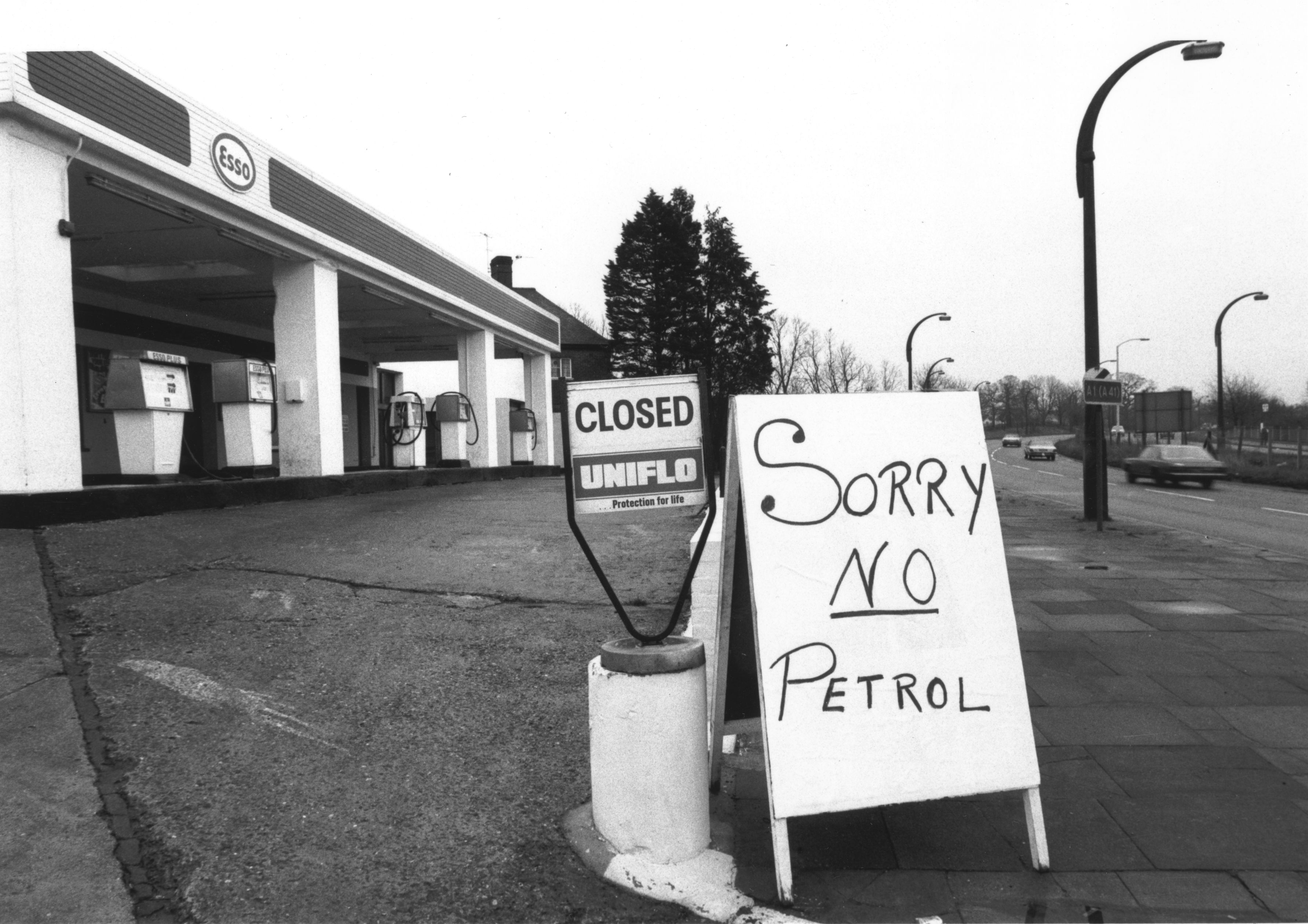 Gas shortage.