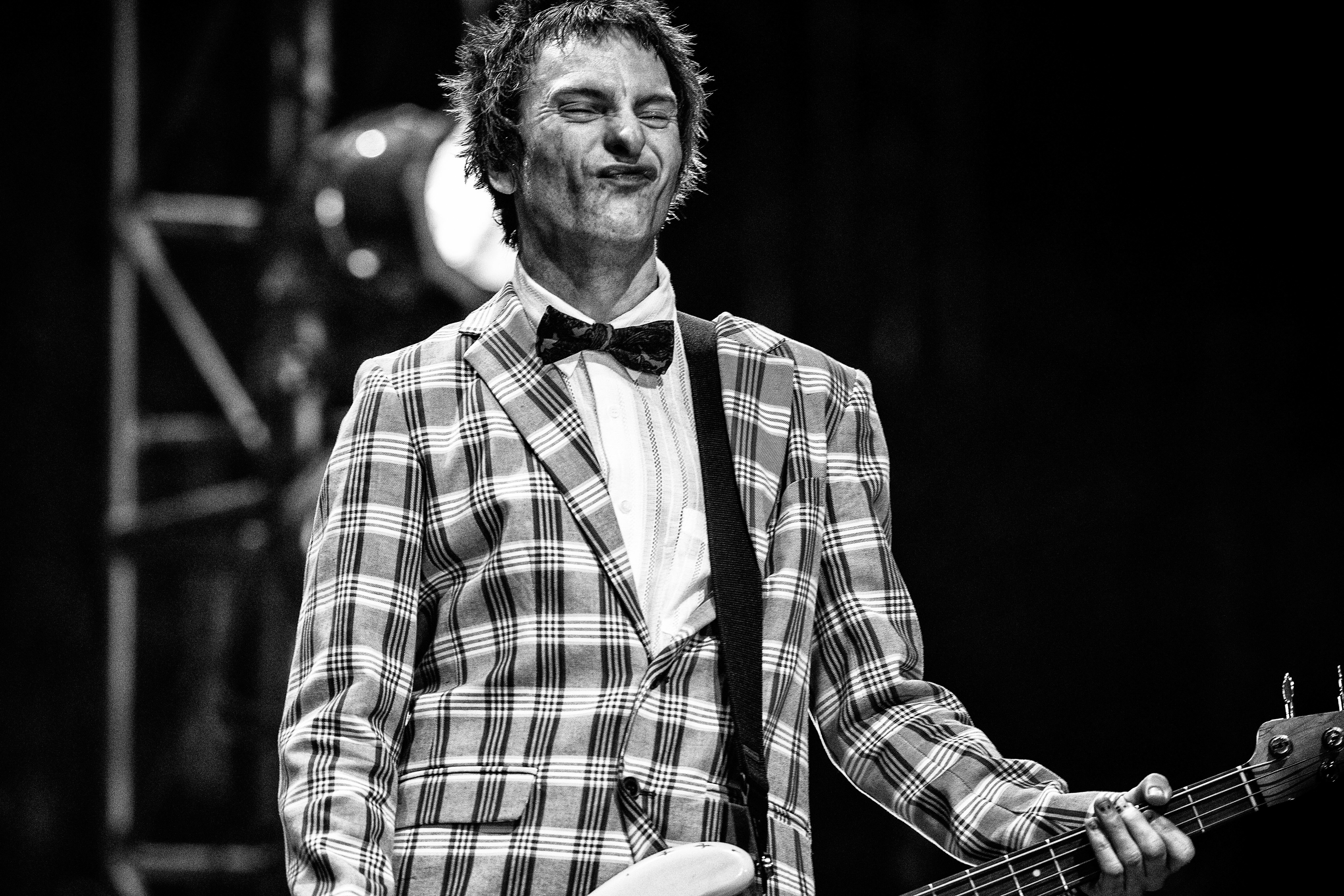 Tommy Stinson performs with The Replacements at Coachella 2014.