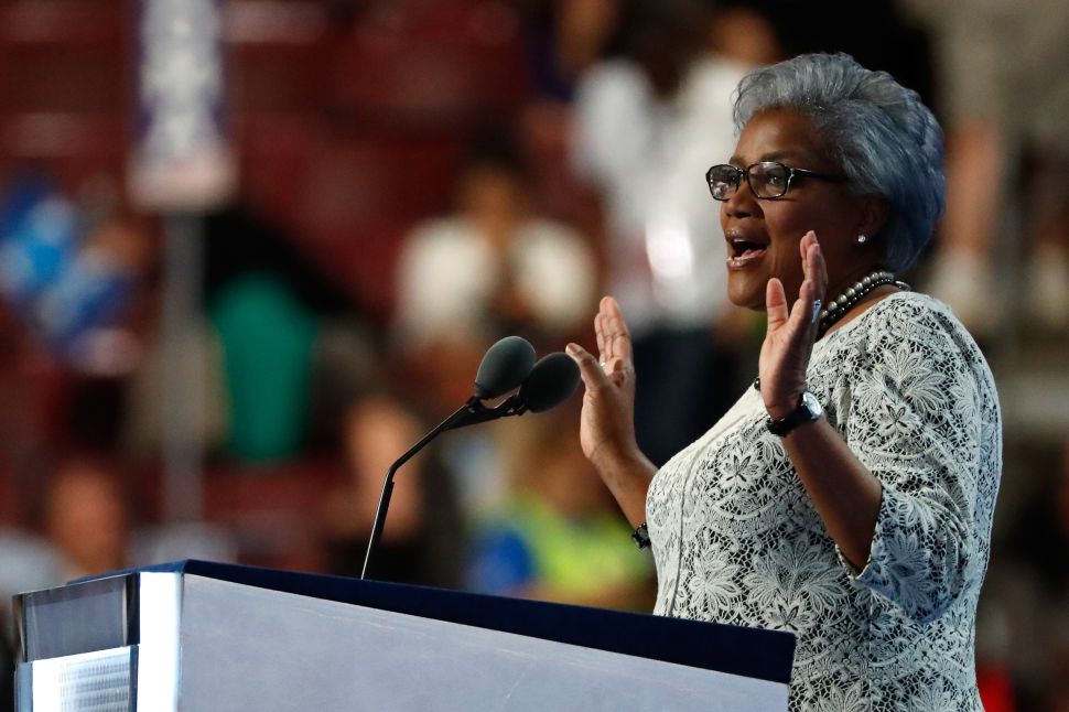 Interim chair of the Democratic National Committee, Donna Brazile