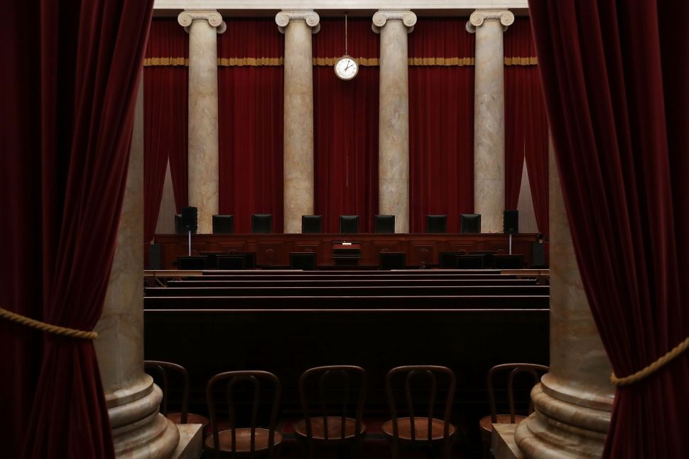 The courtroom of the U.S. Supreme Court