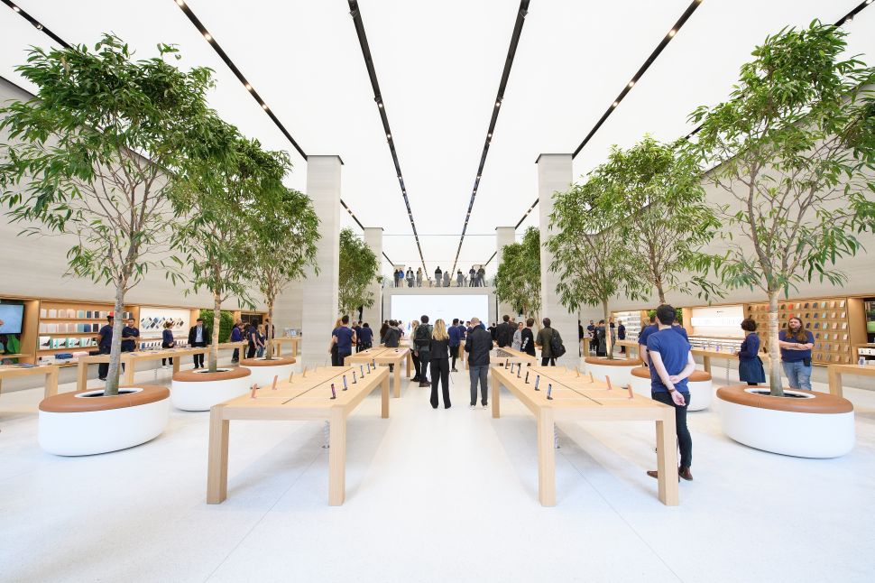 The Apple store on Regent Street in London, England. Apple’s retail stores sell Sonos' wireless multi-room speaker.