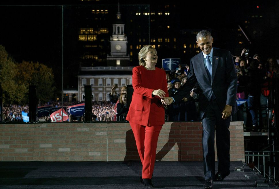 Barack Obama and Hillary Clinton.