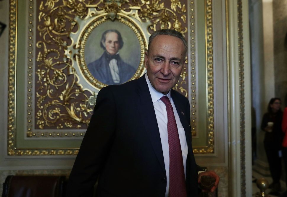 U.S. Sen. Charles Schumer on November 16, 2016 after he was elected as the incoming Senate minority leader.