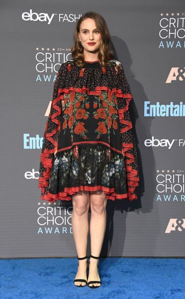 Natalie Portman in Alexander McQueen.