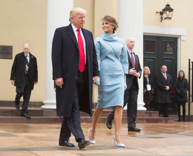 Melania and Donald Trump.