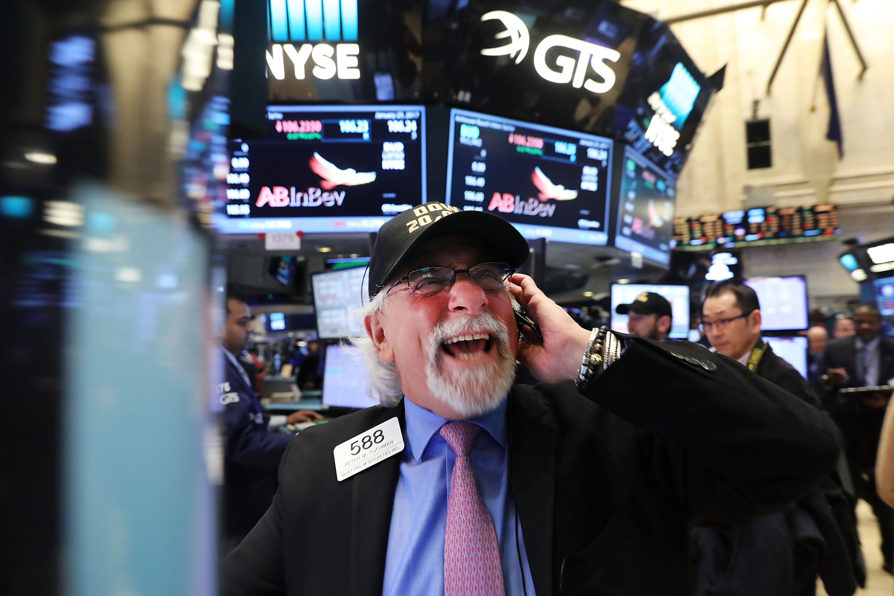 Stocks have their day.