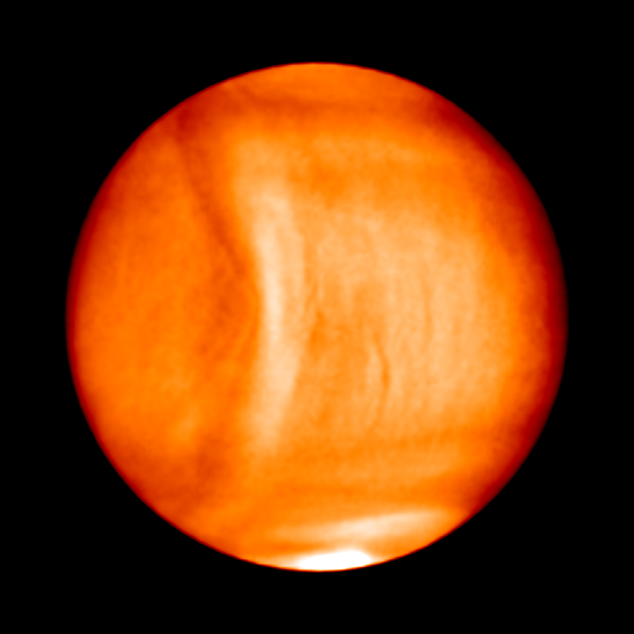Strange shape in Venus’ atmosphere.
