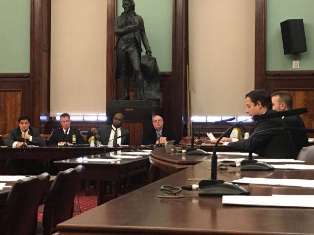 Manhattan Councilman Dan Garodnick, chairman of the Council's Economic Development Committee, speaks during a hearing on Trump Tower security.