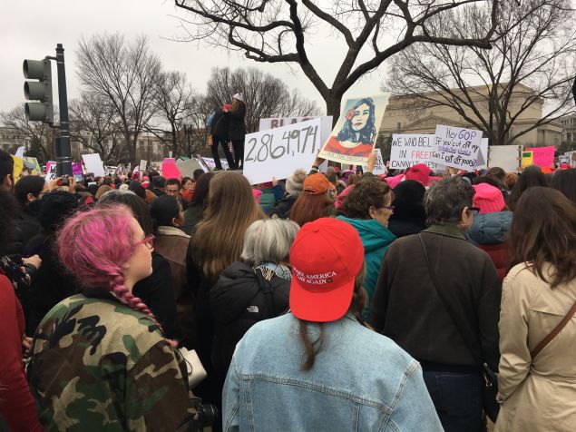 Roughly 500,000 people participated in the Women's March on Washington today. 
