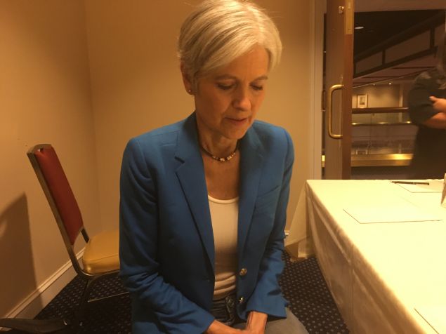 Dr. Jill Stein, the Green Party's presidential candidate, speaks to the Observer following the Occupy Inauguration "Inaugurate the Resistance" event.