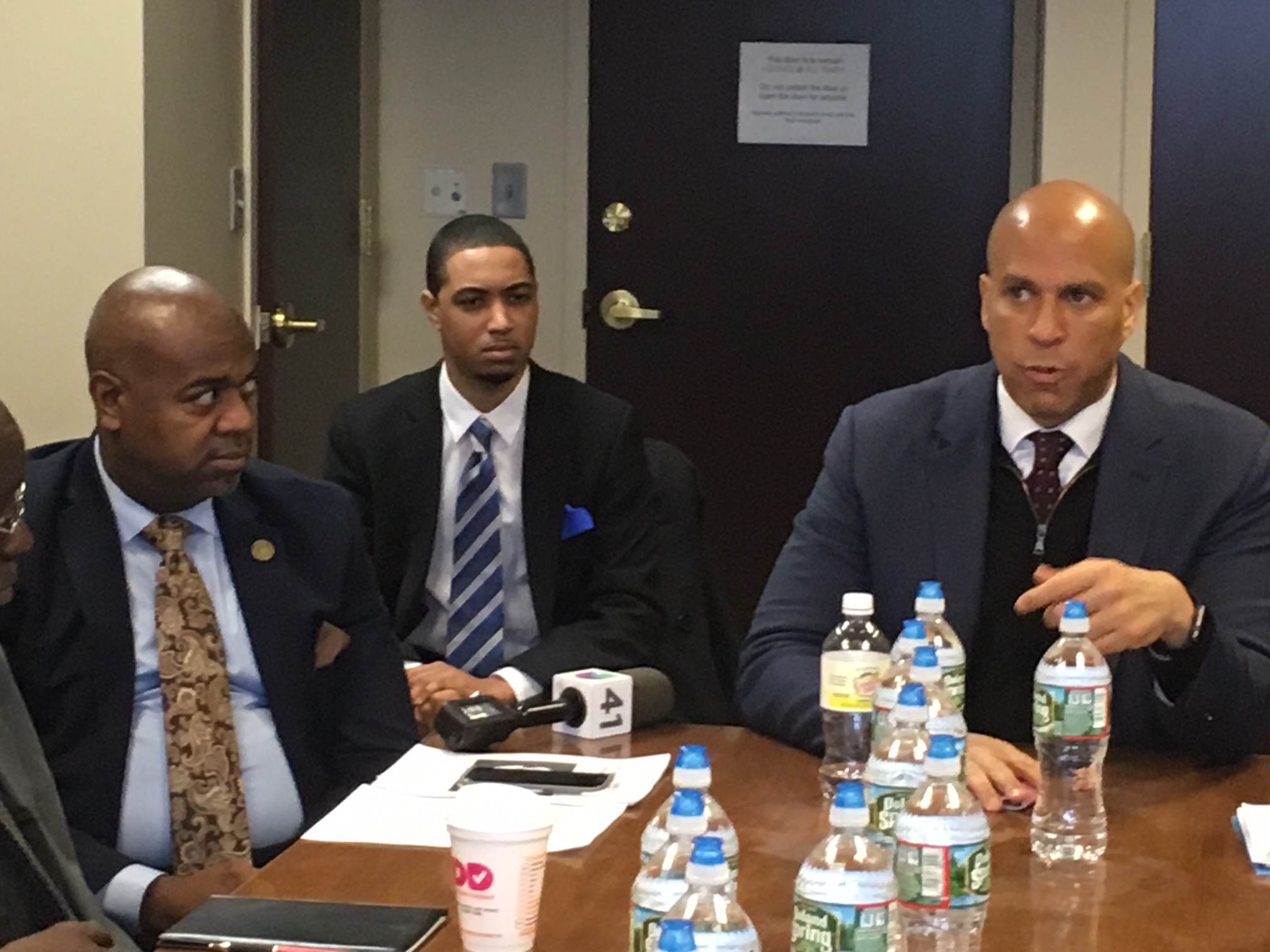 Newark Mayor Ras Baraka (left) and U.S. Senator Cory Booker say they will fight to protect NJ urban communities.