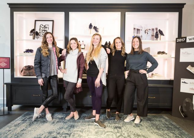New York City Ballet's Gretchen Smith, Megan Fairchild, Sara Mearns and Cole Haan's Leanne Hanan, Caroline Swierszczyk