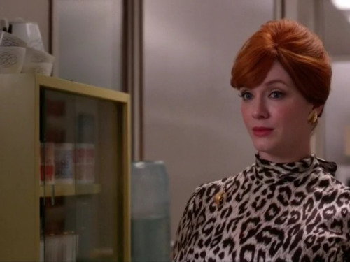 Christina Hendricks as Joan Harris in Mad Men.