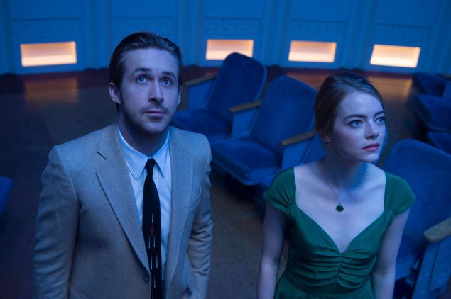 Ryan Gosling and Emma Stone in La La Land. 