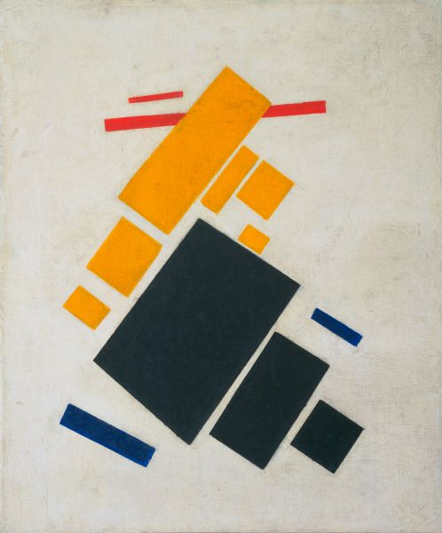 Malevich's Suprematist Composition: Airplane Flying. 1915.