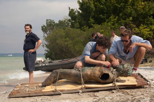 Michael Stuhlbarg, Timothée Chalamet and Armie Hammer appear in Call Me by Your Name by Luca Guadagnino.