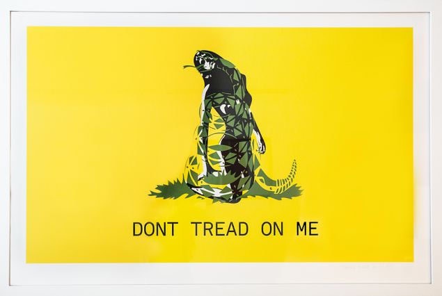 Artwork by Natalie White, who was arrested for her feminist writing on the pavement outside the Capitol Building.