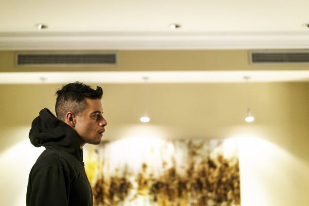 Rami Malek in Mr. Robot.