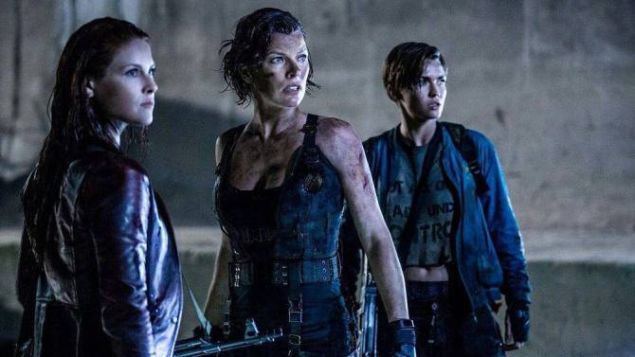 Ali Larter as Claire Redfield, Milla Jovovich as Alice and Ruby Rose as Abigail.