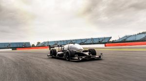 Devbot, the autonomous vehicle that made the driverless laps around a real track. It has space for a driver so it could do a first test with someone to take control, if needed.