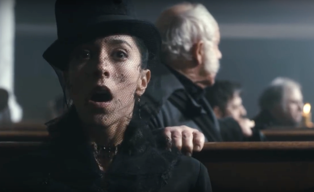 Zilpha Geary, played by Oona Chaplin, is stunned by Delaney's return.